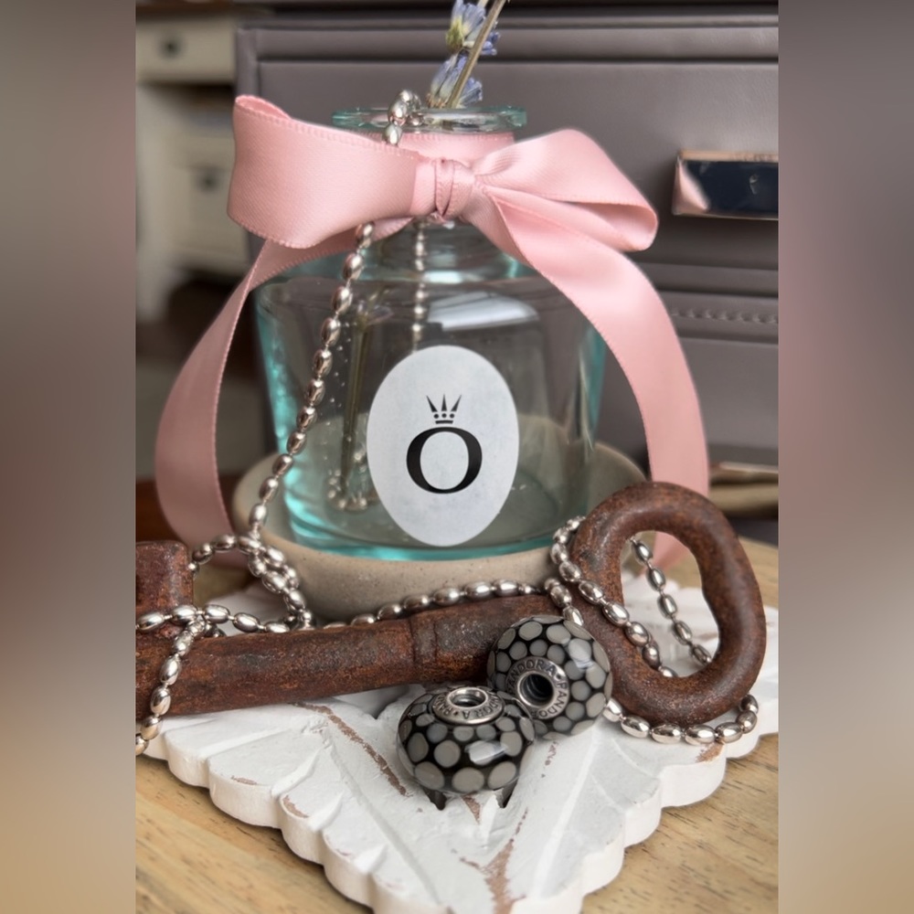 Retired Pandora Large Exotic Grey Murano
